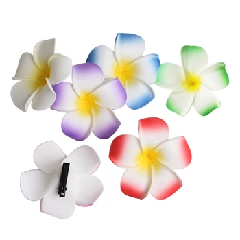 

12Pcs Plumeria Flower Seaside Hawaiian Hairpins Hairpins Hair Clip for Summer Picnic Beach Wedding