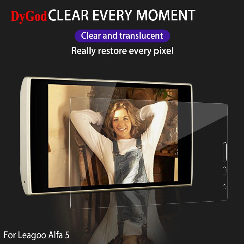 

DyGod For Leagoo M5 Plus Tempered Glass Front Film Screen Protector Glass For Leagoo Alfa 5 Z1 Toughened Phone Glass Cover Film