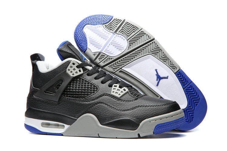 Free shipping Jordan Air Retro 4 IV Basketball Shoes Low help Sneakers White / Blue Men's Basketball Shoes Jordan 4