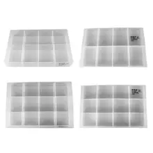 С несколькими отделениями прозрачный ящик для хранения практичные пластиковые ювелирные изделия ящик для инструментов бусины таблетки чехол для винта аппаратные средства инструмент Органайзер