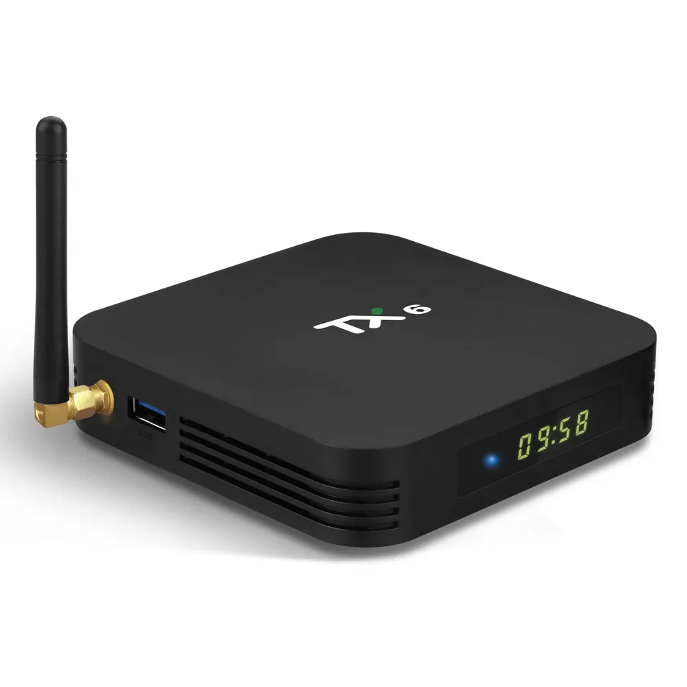 Tanix TX6 Allwinner H6 4GB 64GB Smart TV Box Android 7.0 2.4/5G Dual WIFI BT4.2 4K Quad Core USB 3.0 Support 4K H.265 WIFI
