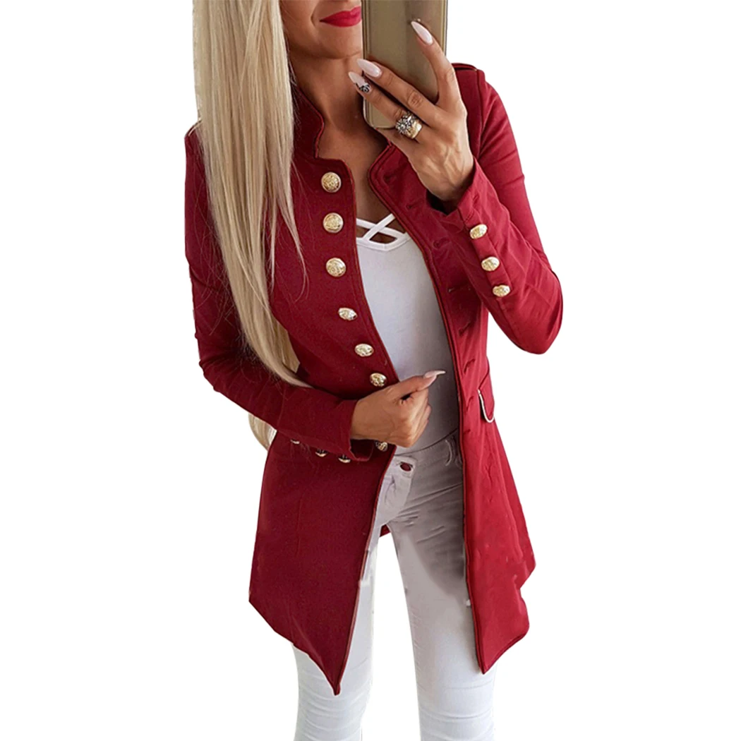2018 Christmas Coats Women Long Jacket Cardigan Single Breasted Slim