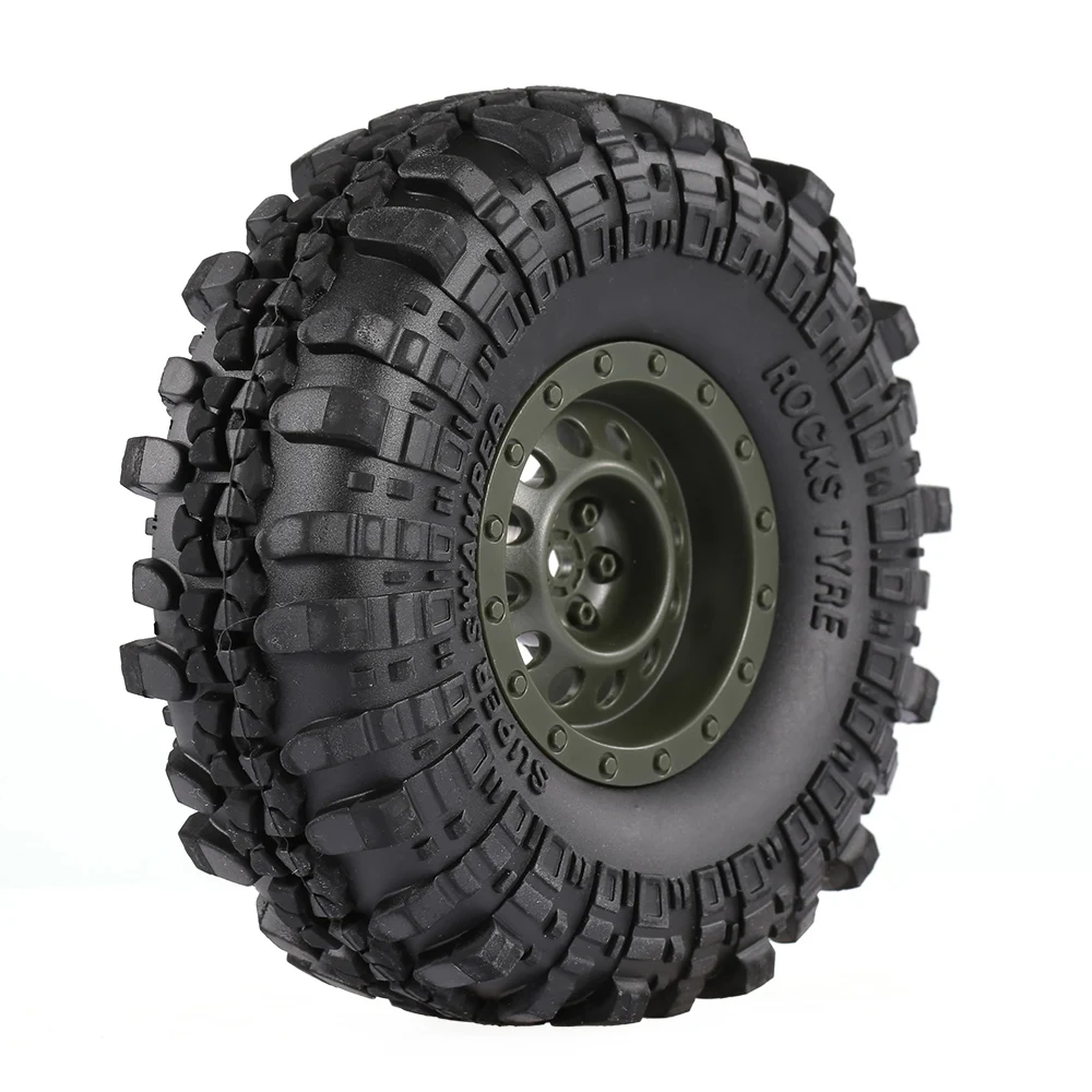4 шт. AUSTAR RC Wheel110mm 1 9 'обод резиновых шин для 1/10 автомобилей Traxxas HSP Redcat RC4WD Axial SCX10 D90