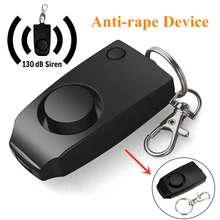 

Self Defense mujer defensa personal safety alarm security wolf auto alarme seguridad anti rape whistle 130dB sound loud Keychai