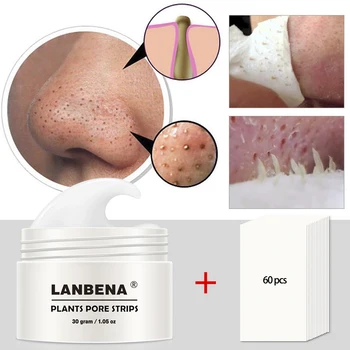 Lanbena Blackhead Remover Nose Mask Pore Strip Black Mask Peeling Acne Treatment Black Deep Cleansing Skin Care 2 item image