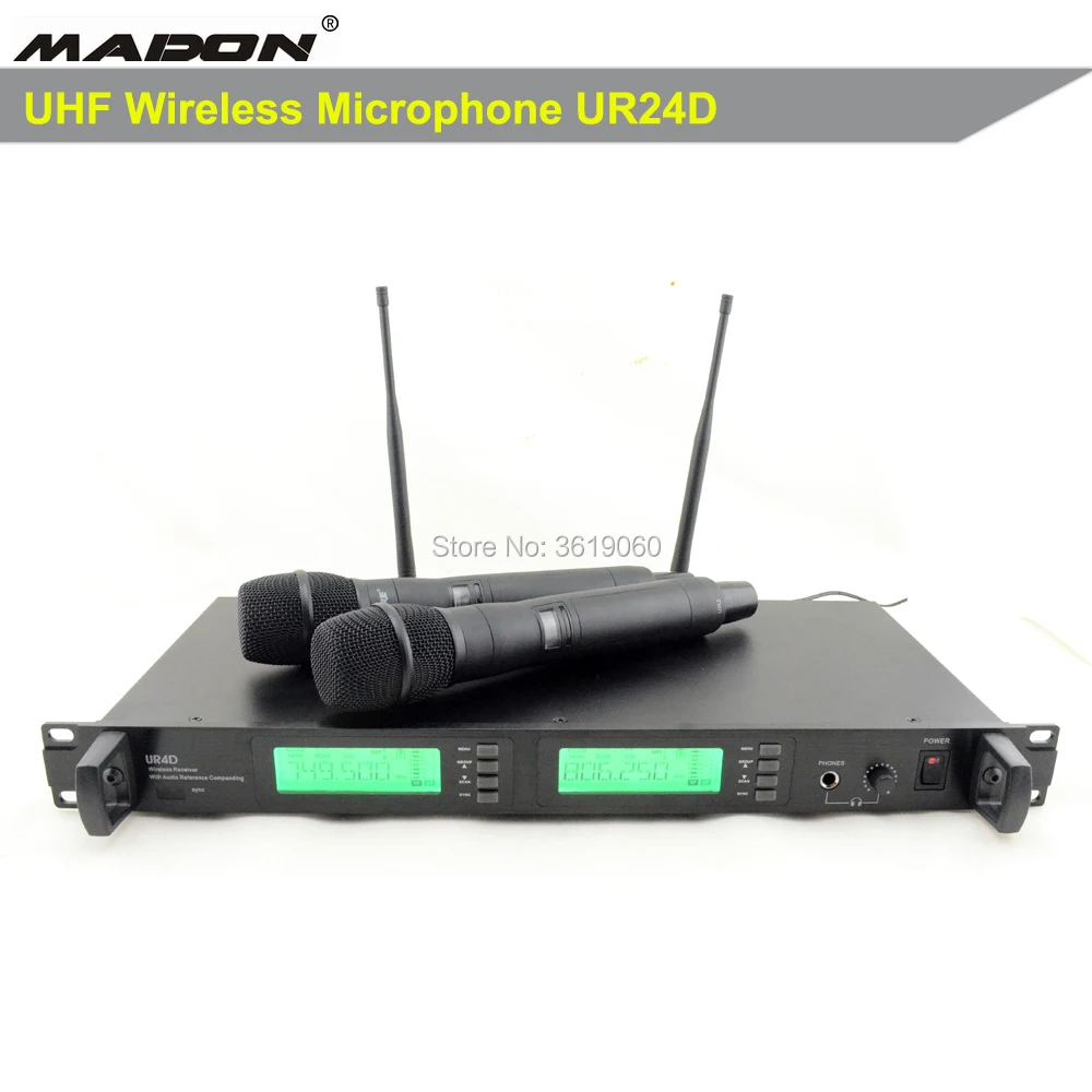 Бесплатная доставка UR24D Профессиональный UHF PLL истинное Разнообразие