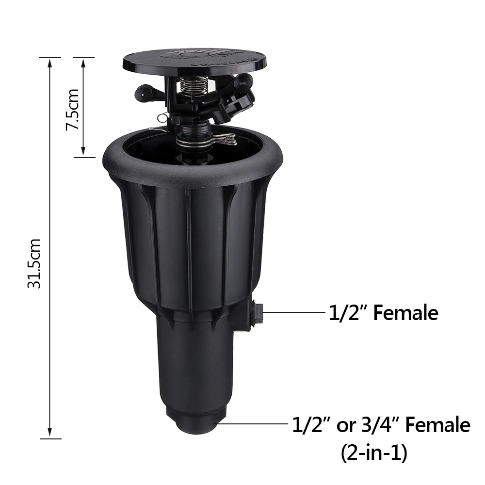 Интегрированный спринклер Grassland с высоким давлением поворот на 360 градусов