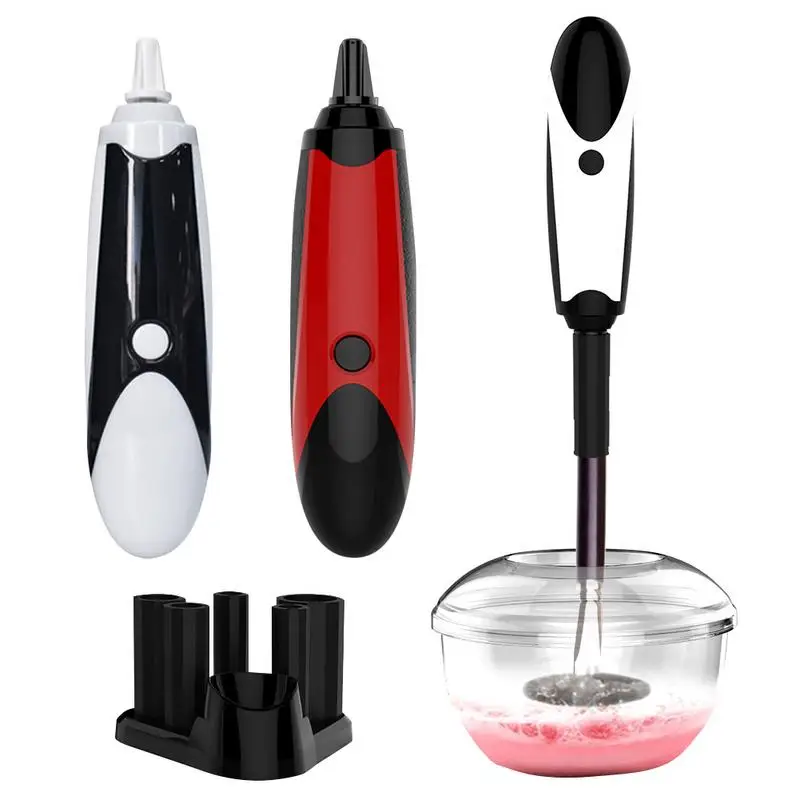 

Makeup Brush Scrubber USB Rechargeable Makeup Brushes Tool Three-level Speed Adjustment Electric Cosmetic Brush Cleaner