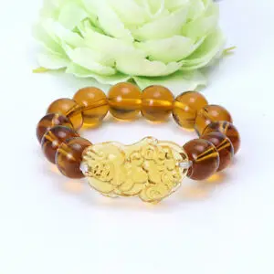 Feng Shui Citrine Gem Stone Wealth Health Pi Xiu Bracelet Attract Feng Shui Citrine Gem Stone Wealth Health Pi Xiu Bracelet Attract