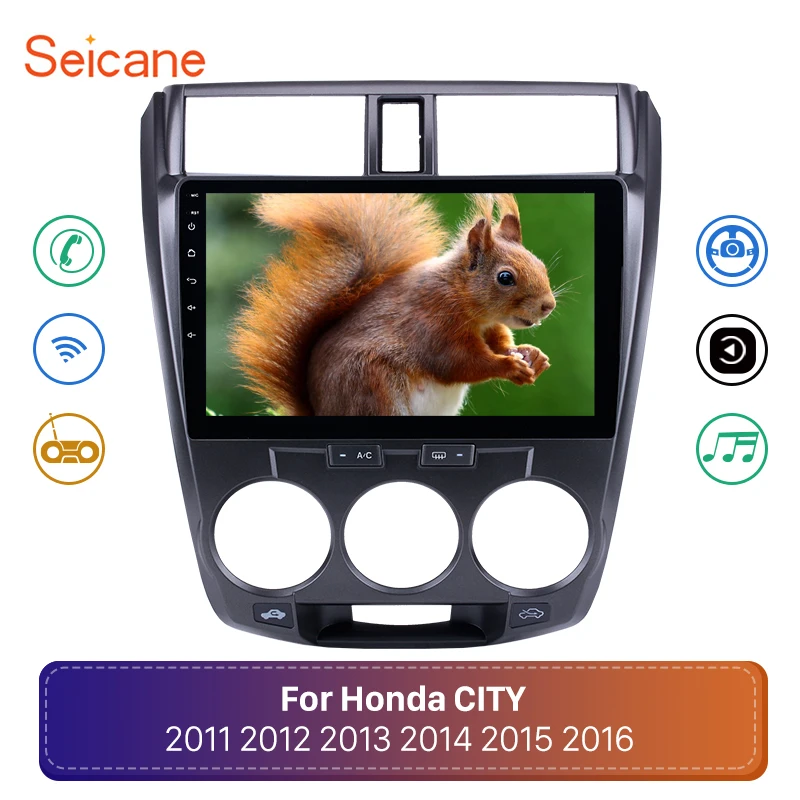 Seicane 10," 2din Android 8,1 Автомобильный gps навигатор для 2011 2012 2013 Honda CITY dvd-плеер поддержка WIFI-OBD2 TPMS