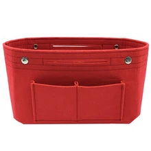 Felt Cloth Inner Bag Women Fashion Handbag Multi-Pockets Cosmetic Storage Organizer Bags Luggage Bags Accessories