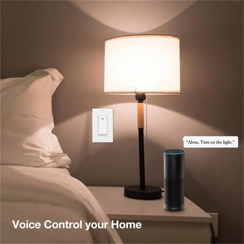

Wireless WIFI Light Switch Wall Smart Lamp Switch Panel Remote Control Receiver Wall Panel button Bedroom Lamp Switch