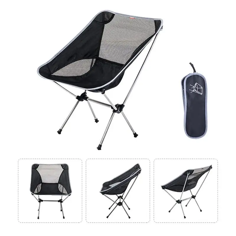 

Portable Ultralight Foldable Folding Fishing Moon Chair Seat For Camping Outdoor For Fishing Picnic Beach Barbecue With Bag