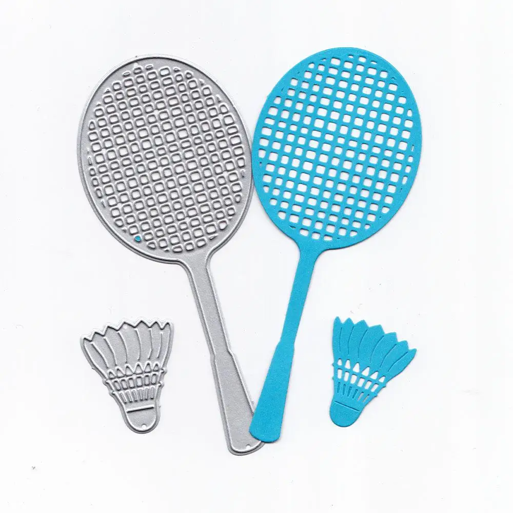 

AsyPets Badminton Stamps and Dies for Card Making Metal Cutting Dies New 2018