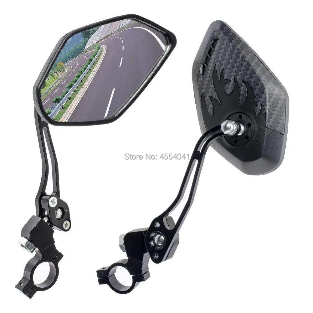 

Mountain bike carbon rearview mirror riding equipment 3K pattern reflector