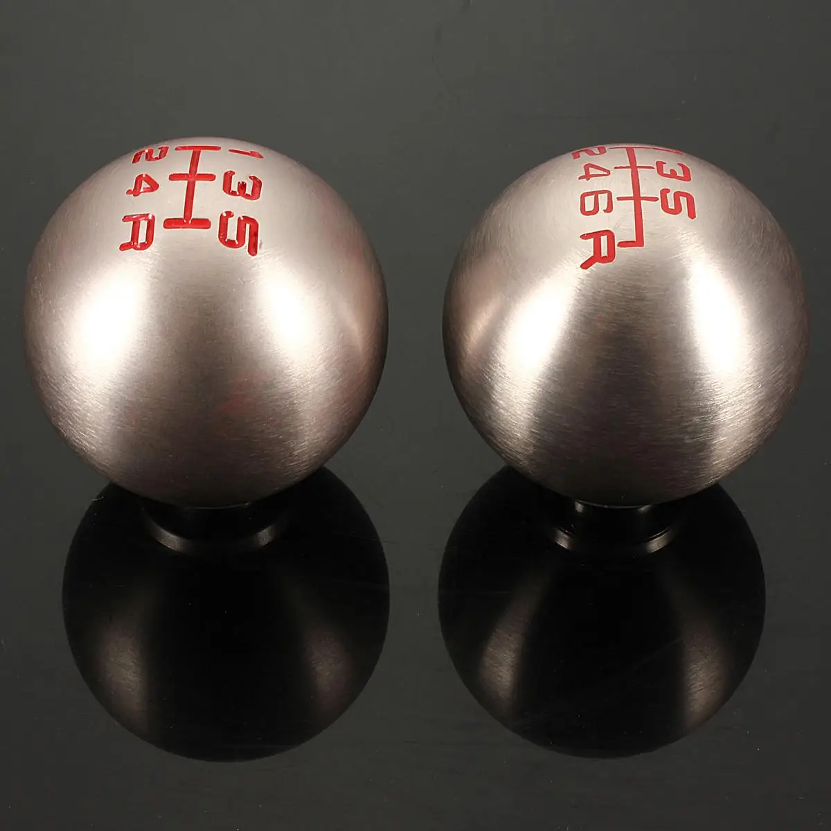 M12x1.25 Round Ball Style Mannual MT 5-Speed Shift Knob Red For Honda// Acura