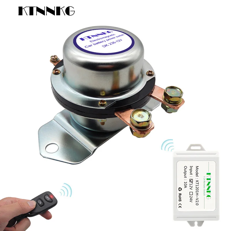 

12V Car Truck Battery Remote Switch 180A Disconnect Latching Relay Electromagnetic Solenoid Valve Terminal Control Gadgets