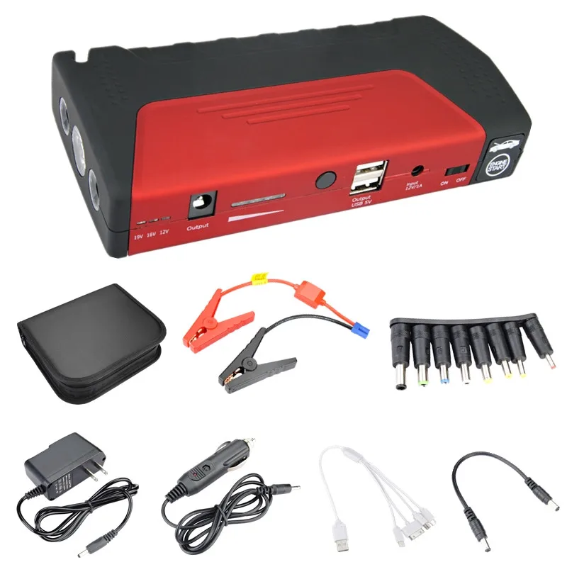

Multifunction Jump Starter 50800mAh 12V 600A 4USB Portable Power Bank Car Battery Booster Charger Starting Device