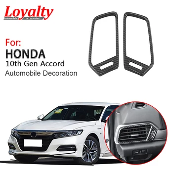 

Loyalty for Honda 10th Gen Accord 2018 2019 2020 Front Side Air Vent Outlet Panel Cover Frame ABS Car Styling Auto Accessories