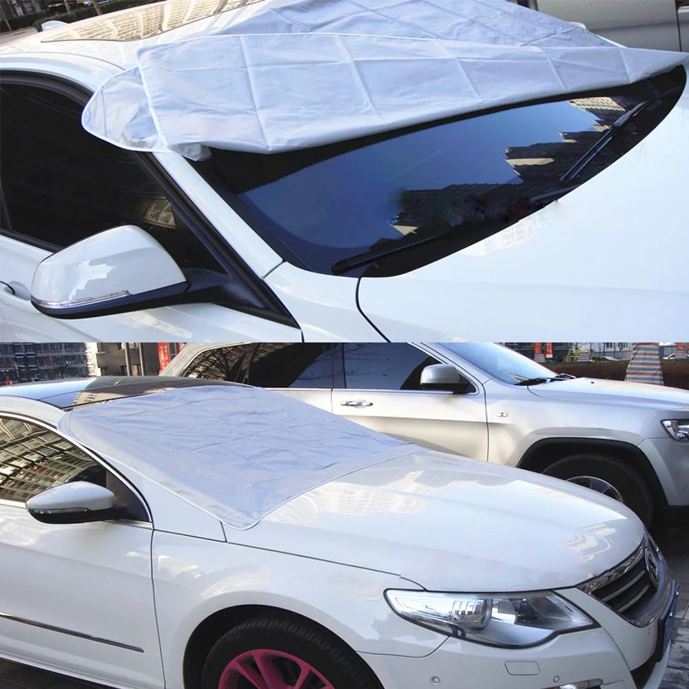 YOSOLO Anti Snow Frost Ice Shield Magnetic Half Size Car Covers Windscreen Cover Winter Mat Dust Protector Heat Sun Shade YOSOLO Anti Snow Frost Ice Shield Magnetic Half Size Car Covers Windscreen Cover Winter Mat Dust Protector Heat Sun Shade