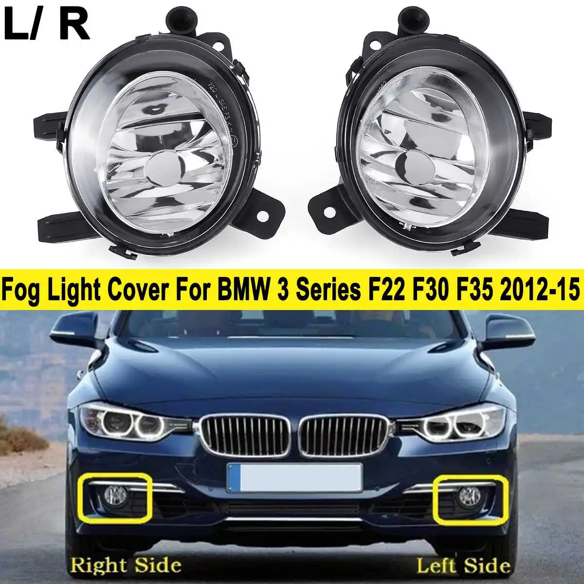 Передний противотуманный светильник Emark без лампы 1 шт. для BMW 3 серии F22 F23 F30 F31 F32 F33