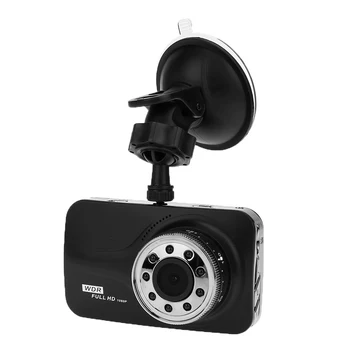 3 дюймов 1080 P ЖК-дисплей сдвоенный объектив Автомобильный dvr камера 170 градусов угол ночного видения g-сенсор Автомобильный dvr с WDR монитор для ...