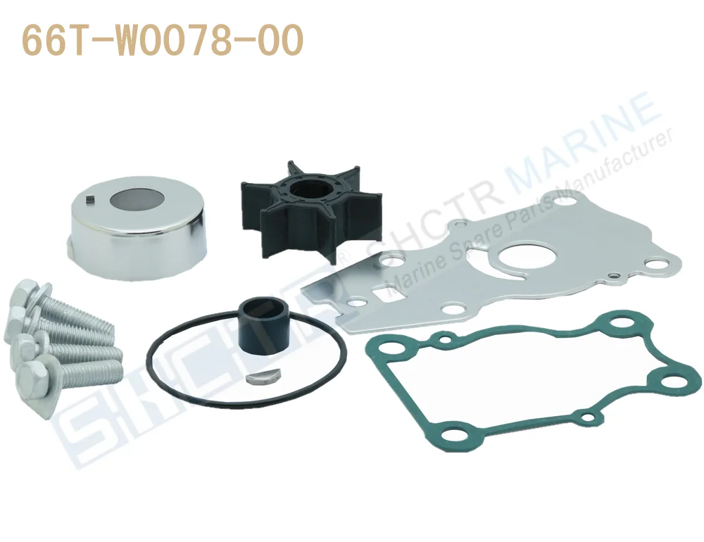 

SHCTR Water Pump & Impeller Kit for OEM 66T-W0078-00,Sierra 18-3440,25/30/40HP