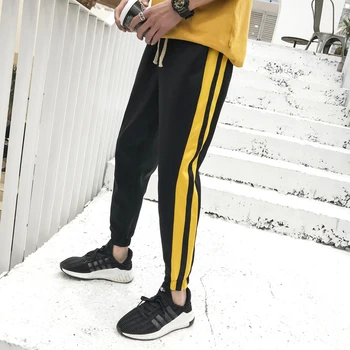 

Spring New Track Pants Men's Fashion Solid Color Casual Trousers Man Streetwear Hip Hop Trend Wild Loose Joggers Sweatpants