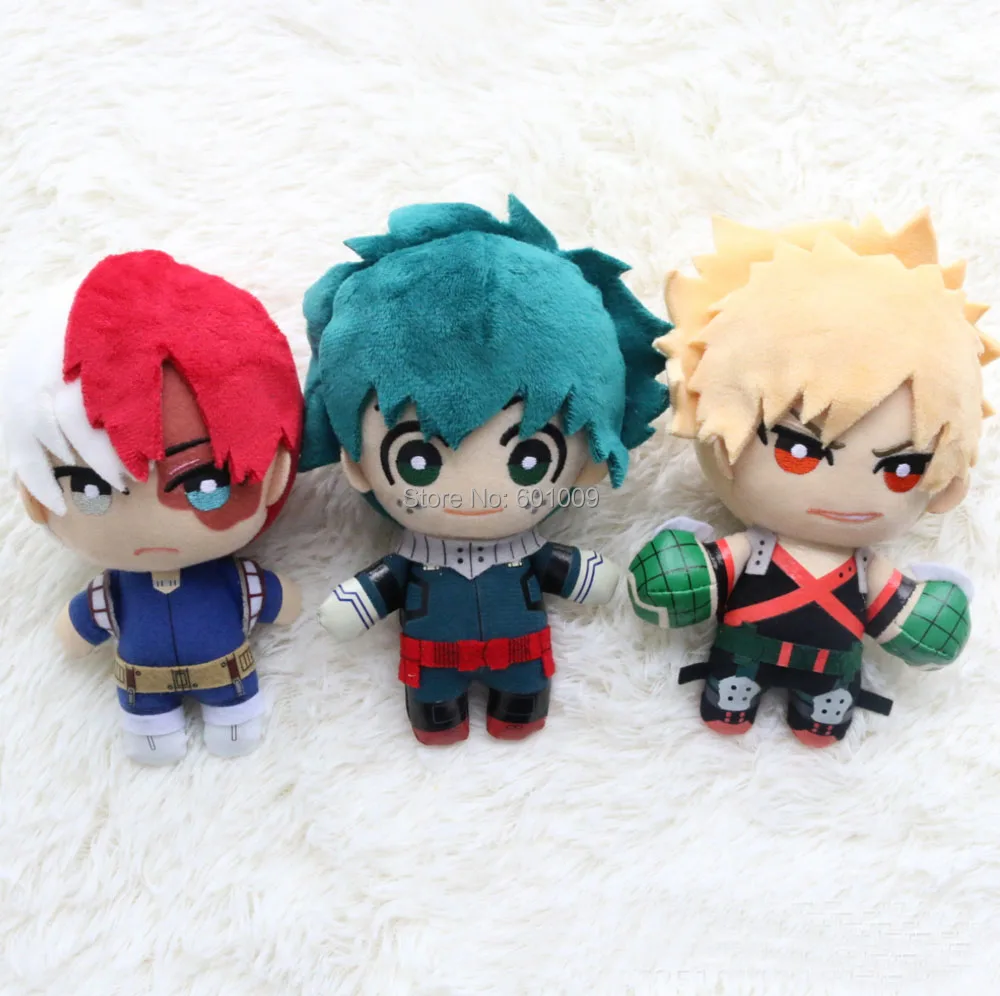 Моя геройская Академия Bakugou Katsuki Todoroki Shoto Midoriya Izuku 4 15 см Подвеска плюшевая кувая