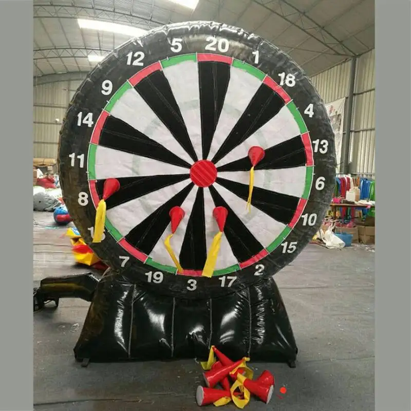 

3 Meter Giant Inflatable Dart Board Outdoor Throwing Sport Games Inflatable Bouncer With Air Blower Oxford Fabric Dart Board New