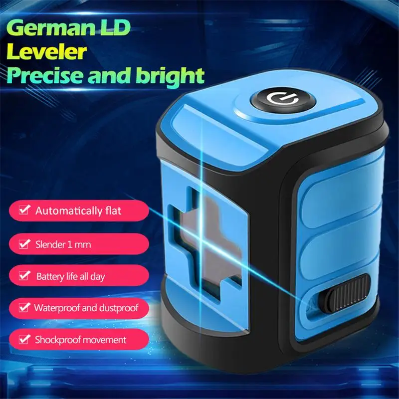 120 Degree Laser Level Self-Leveling Horizontal And Vertical Cross Line Red/Blue/Green Beam Portable Mini Level Meter 120 Degree Laser Level Self-Leveling Horizontal And Vertical Cross Line Red/Blue/Green Beam Portable Mini Level Meter