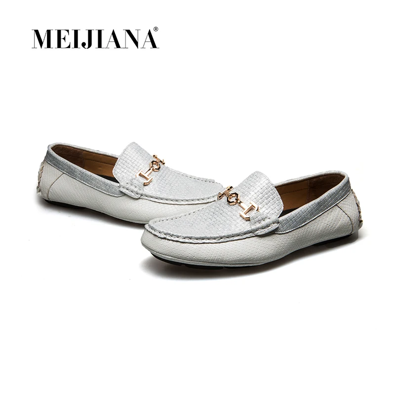 Hombres Zapatos Y Barco Negro De Casuales Meijiana Verano Los Conductor Negro Mocasines blanco Blanco qXx5wn1v