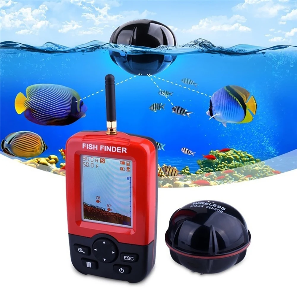 جديد الذكية المحمولة عمق صدى صياد السمك مع 100 M اللاسلكية الاستشعار سونار Fishfinder