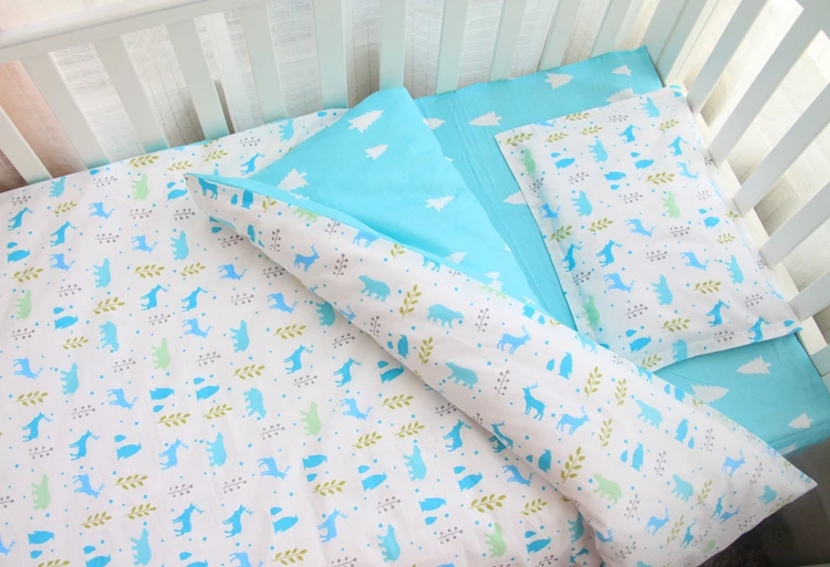 3pcs Set 100 Cotton Baby Crib Bedding Set Kids Cot Bedding Set