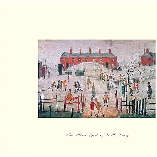 Школьный двор я плакат печать л. с. Lowry (10x8) | Дом и сад