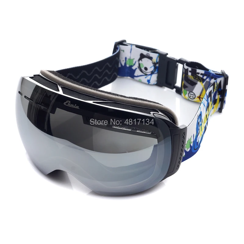 Унисекс Серебристые линзы Fit Over Glasses УФ Анти туман Anti explosion Dual optic сферические очки