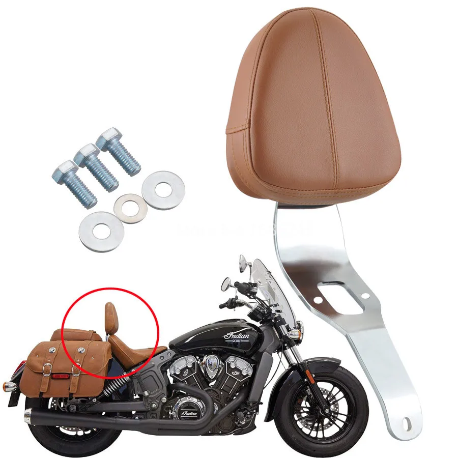 

Desert Tan Driver Backrest Support Sissy Bar Pad Fits For Indian Scout Sixity 2016-2018 scout 2015-Up New