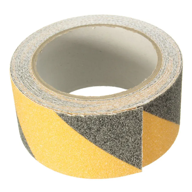 

MTGATHER Yellow + Black 5m x 5cm Floor Safety Non Skid Tape Anti-slip Safe Self Adhesive Sticker High Grip Top Quality