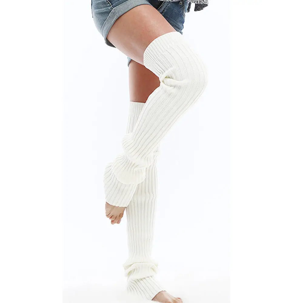 Women Girls Over The Knee Long Knit Warm Soft Thigh High Stocking