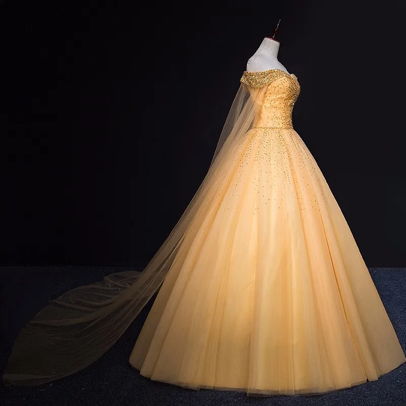 quinceanera dress with cape