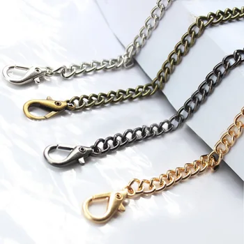 

1PC 120cm Handbag Metal Chains Purse Chain With Buckles Shoulder Bags Straps Handbag Handles Bag Parts & Accessories