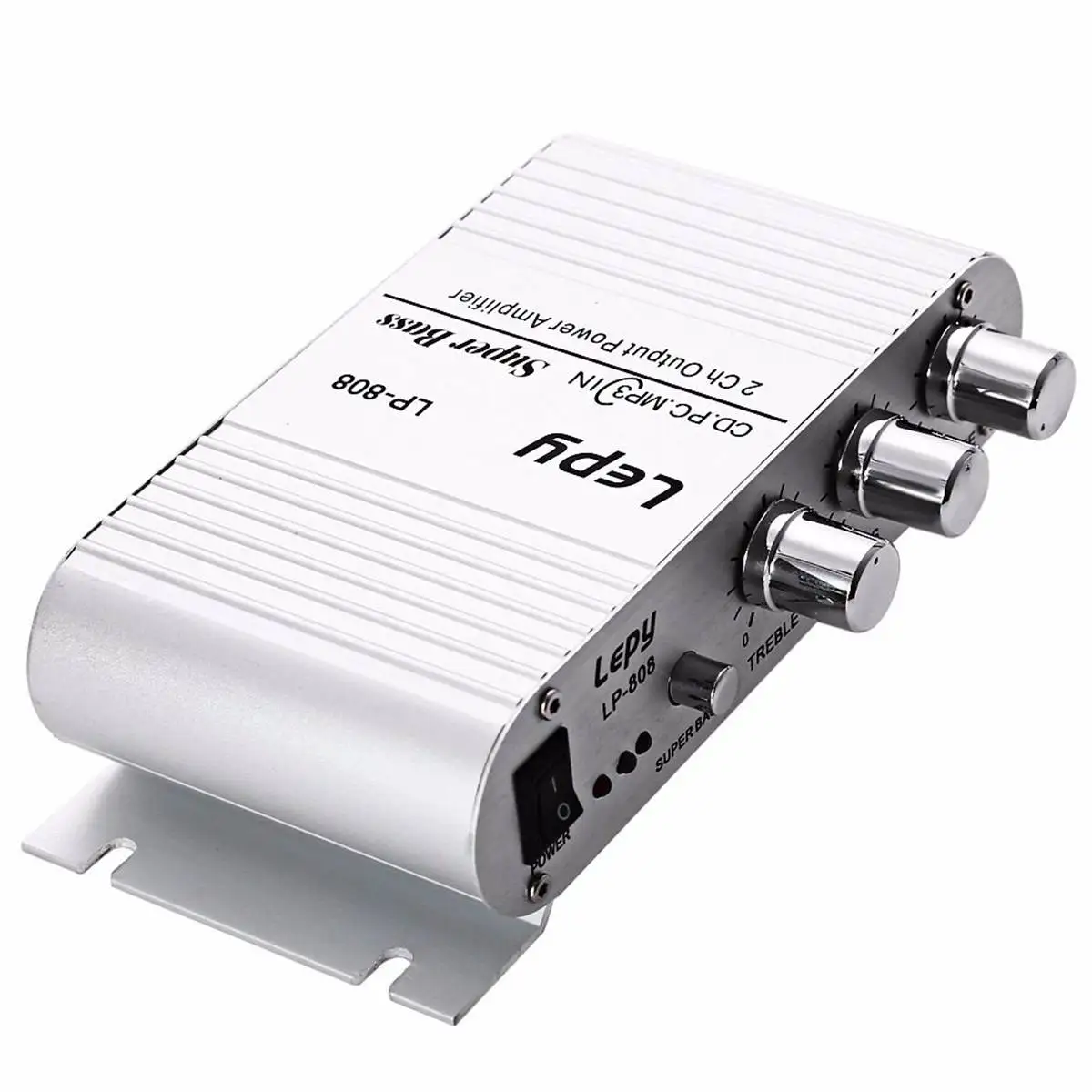 Мини Автомобильный усилитель 12 В 20 Вт * 2 MP3 MP4 Hi Fi LP 808 домашний стерео аудио супер