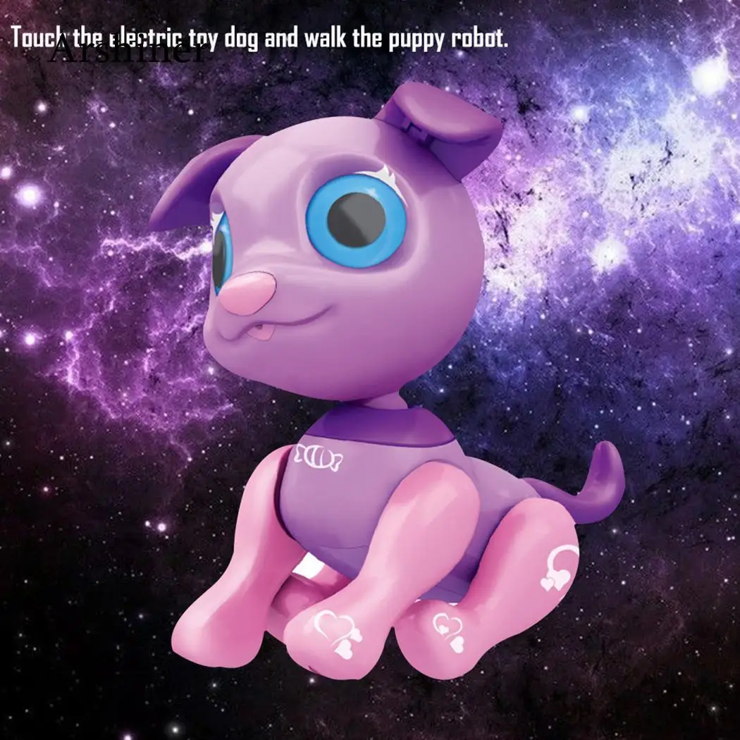 Interactive Smart Puppy Robotic Dog voice-activated touch recording LED Eyes Sound Recording Sing Sleep Cute Toy Smart pet dog