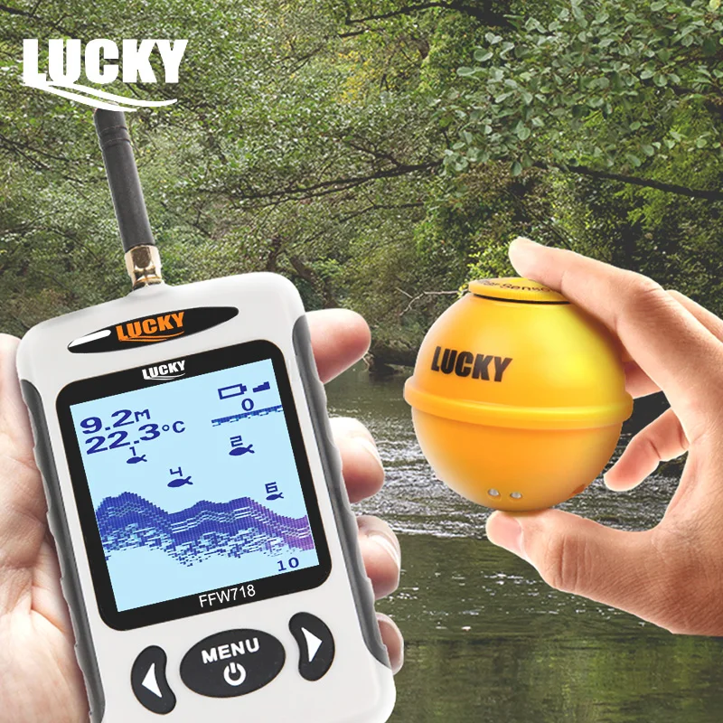 Glück Alarm Fisch Finder für Kajak Angeln Finder Sonar fisch angeln Echolot Fishfinder Wireless Sonar Sensor FFW718LA Glück Alarm Fisch Finder für Kajak Angeln Finder Sonar fisch angeln Echolot Fishfinder Wireless Sonar Sensor FFW718LA