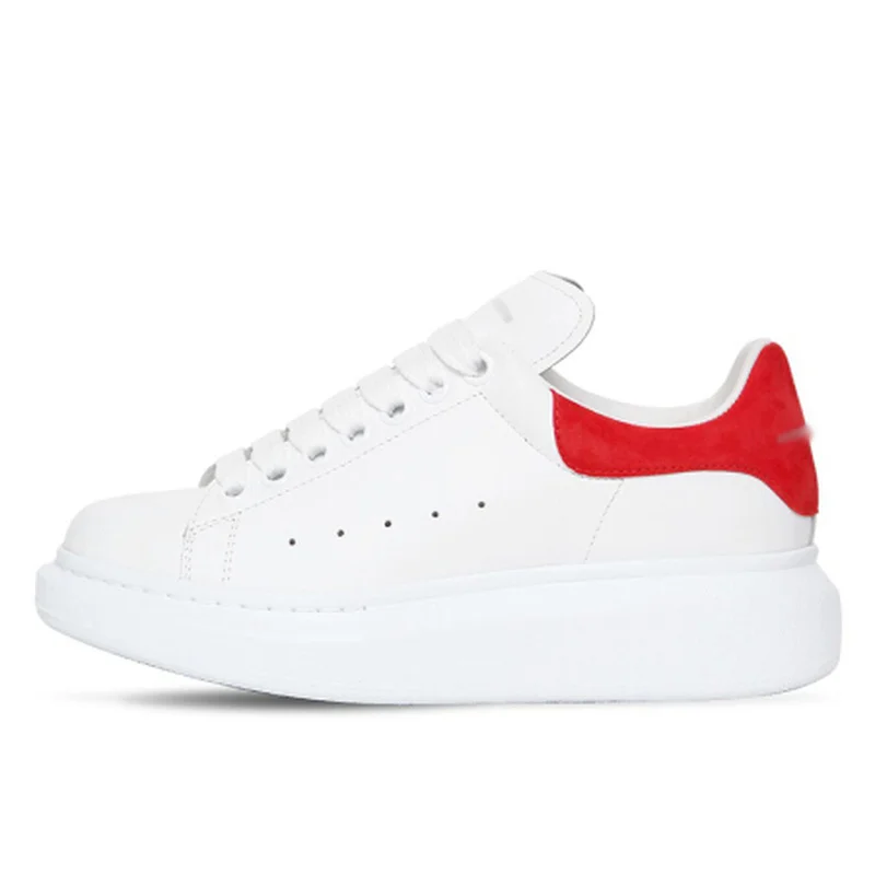 

Genuine Leather Fashion Sneakers Shoes Women's 2018 Winter Shoes Thick Bottom Warm Flat Bottomed Velvet White Shoes