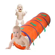 Креативная детская игровая палатка в помещении и на открытом воздухе, Детская игровая палатка, детская палатка с изображением животного, гусеницы, Детская туннельная игрушка, случайный цвет