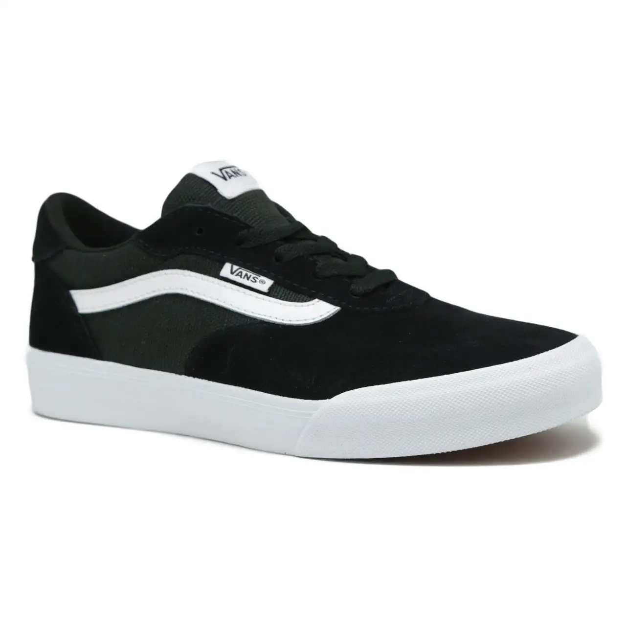 VANS-NINO-SYNTHETIC-NINO Черные парусиновые тапочки Низкие VANS. | Спорт и развлечения