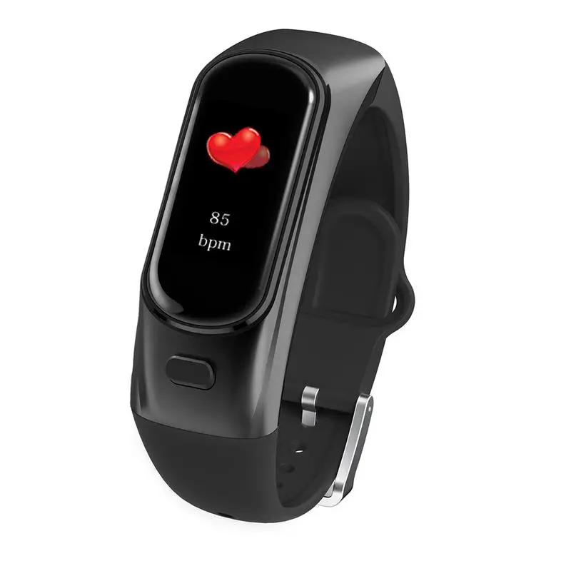 

Fitness Tracker Color Screen Smart Bracelet 2-in-1 Separate Heart Rate Blood Pressure Monitoring Caller Bluetooth Bracelet