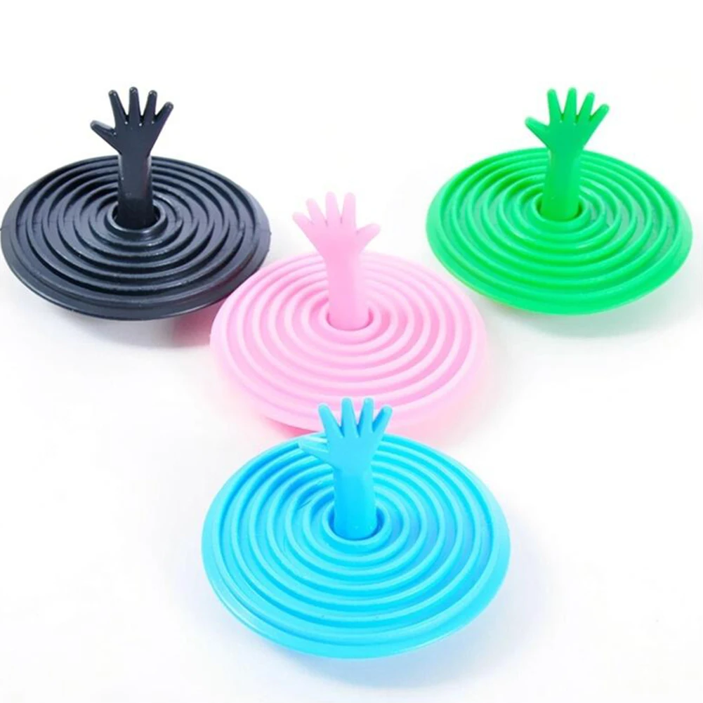 

Hot Funny Hand Shape Washroom Sink Plug Floor Bath bathtub Catcher Sink Strainer Cover Drain Hair Stopper Hand Sink Plug Tools