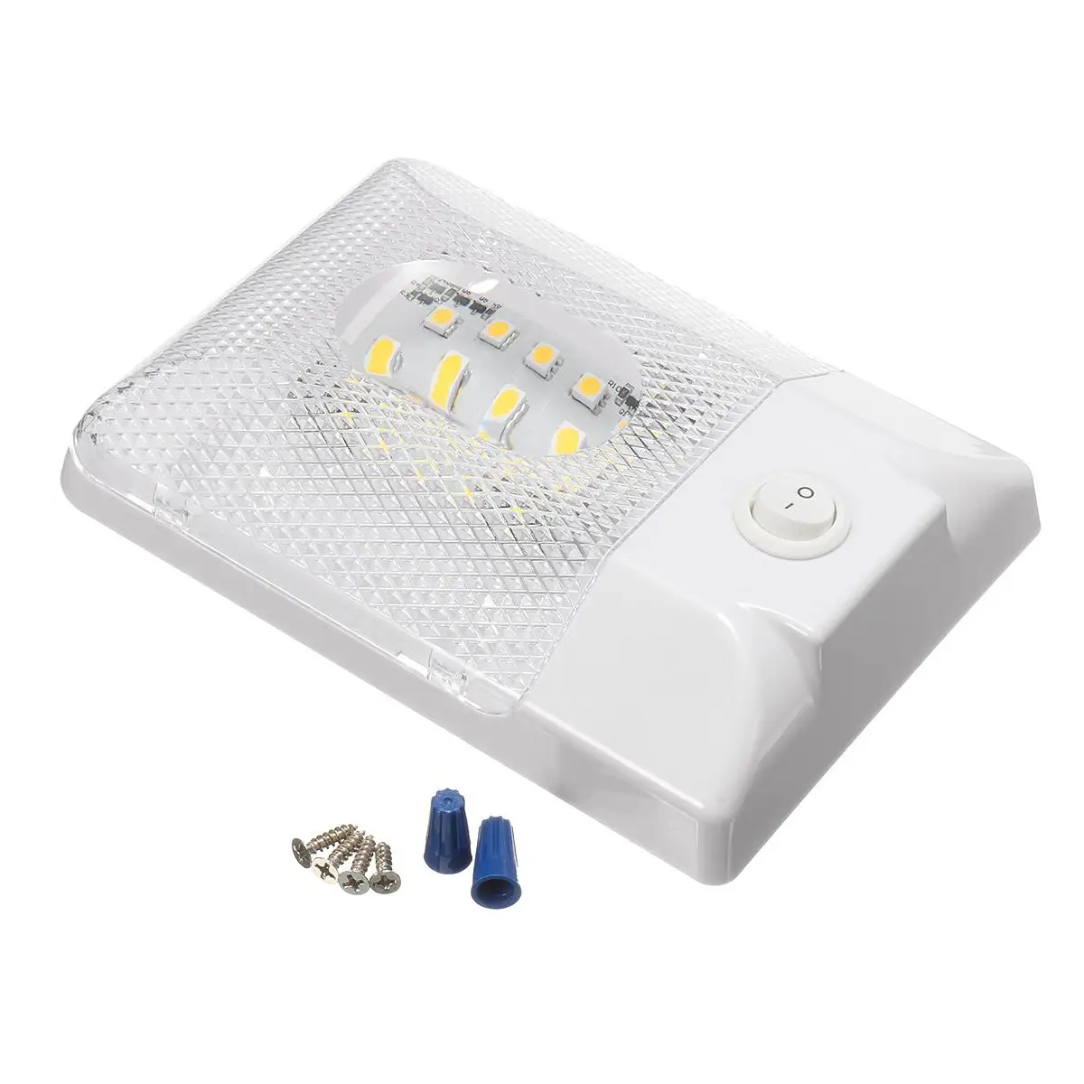

DC 12V 4W 24LED Car Single Dome Lights RV Interior Single Ceiling Dome White Light Waterproof for Camper Home Boat Trailer